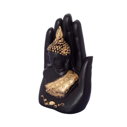 Palm Buddha Hand Statue – Ideal for Home, Office, Mandir, and Festive Decor