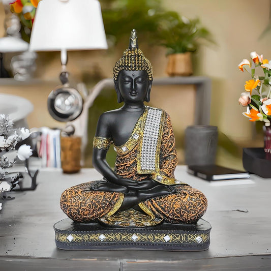 Premium Resin Buddha Statue – Spiritual Showpiece for Living Room & Meditation Space