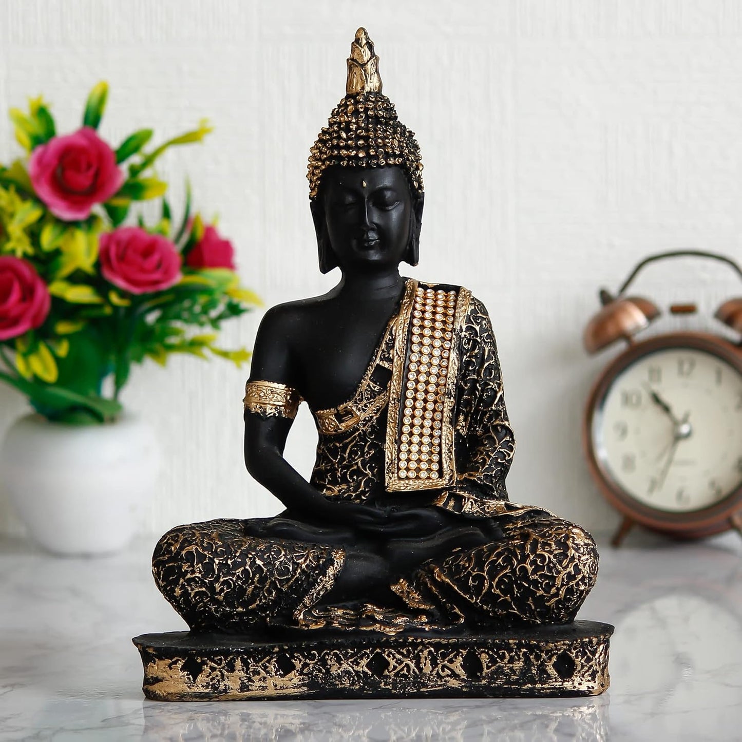 Premium Resin Buddha Statue – Spiritual Showpiece for Living Room & Meditation Space