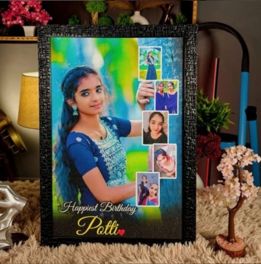 Collage Photo Frame with Glitter Finish – Holds Multiple Pictures (Various Sizes)