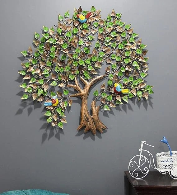 LED Metal Tree Wall Art Handcrafted Decor
