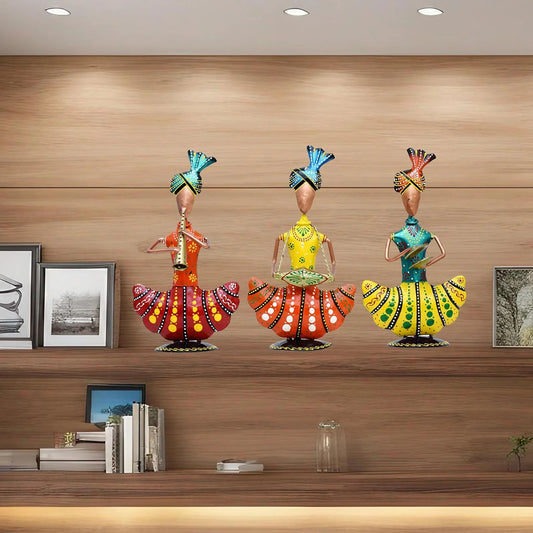 Rhythmic Royals: Metallic Sardar Musician Trio