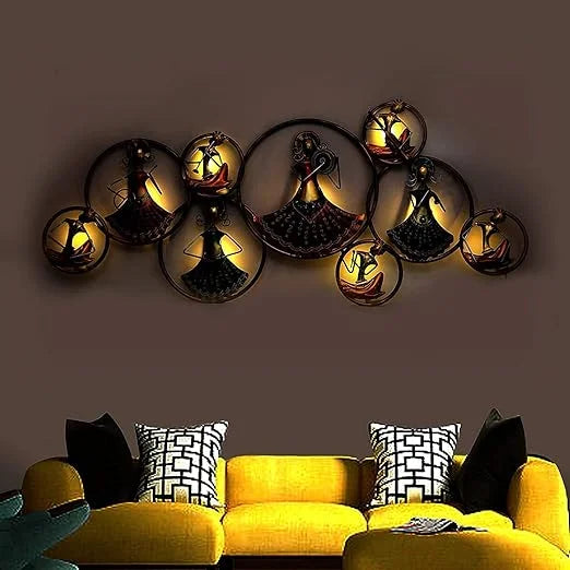 Vintage Iron Wall Art – Handcrafted Metal Wall Hanging for Living Room, Bedroom & Office