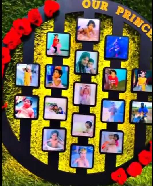 Personalized LED Flower Prop with Multi Photo & Name – Sublimation Gift – Custom LED Display