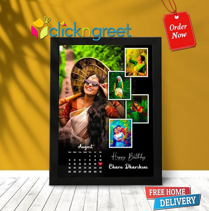 Happy Birthday Collage Frame – Personalized Photo Display for Birthday Memories, Wall Decor Gift for Him/Her