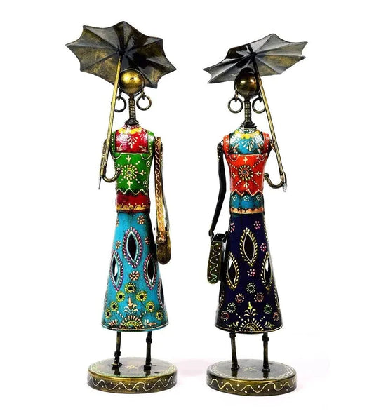 Elegant Umbrella Doll Set – Artistic Charm for Your Décor (Set of 2)