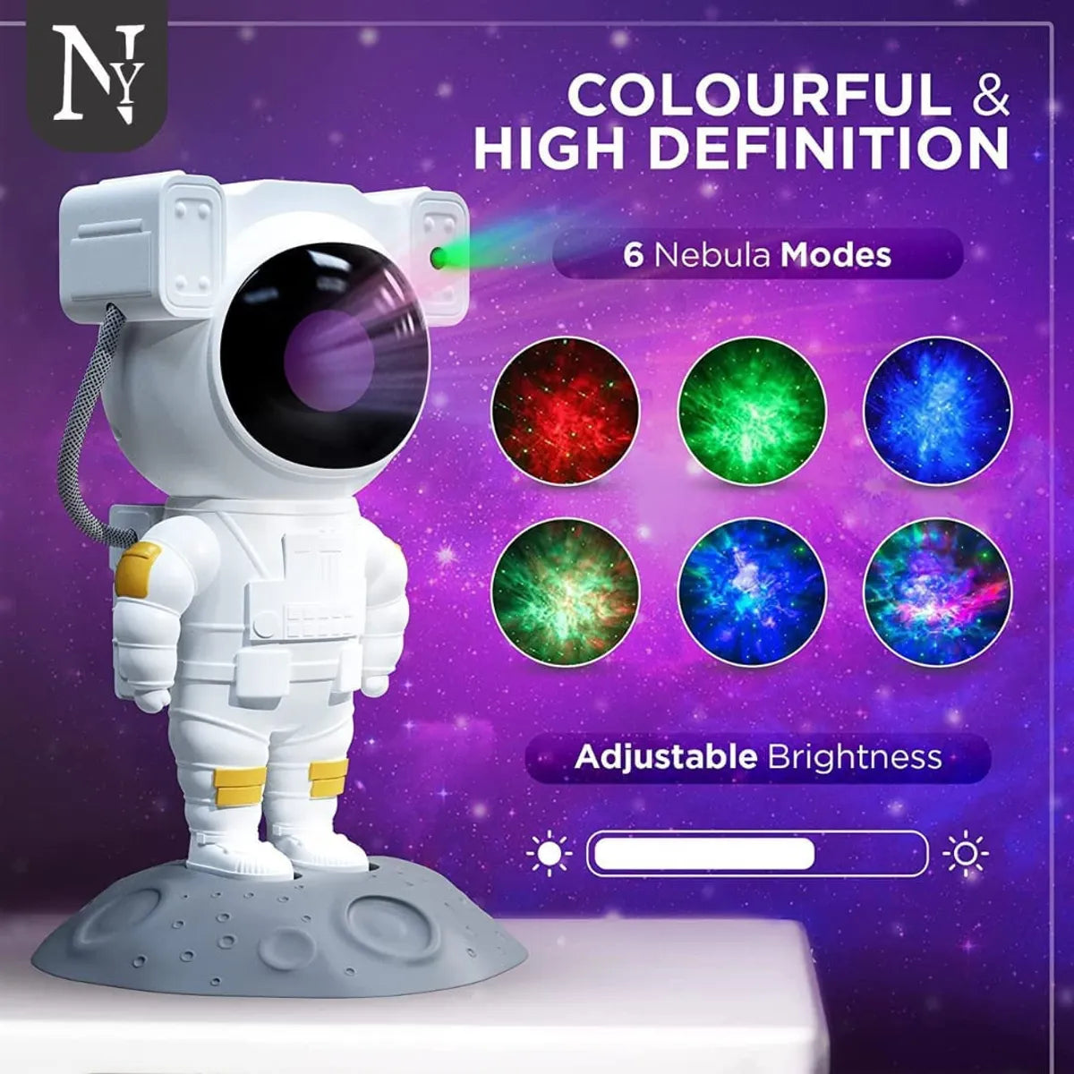 Galactic Starry Night Projector – Astronaut Light & Galaxy Magic