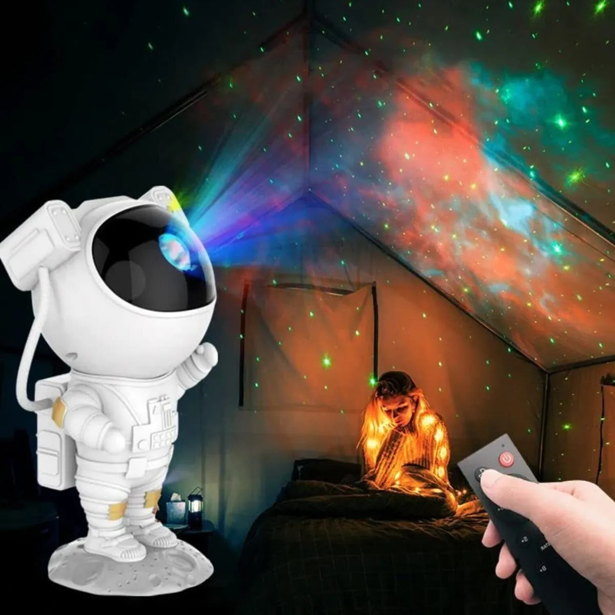 Galactic Starry Night Projector – Astronaut Light & Galaxy Magic