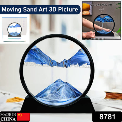 3D Moving Sand Art – Mesmerizing Liquid Motion Sandscape