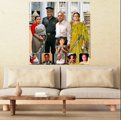 Imaginary Art Frame with Glitter Finish – Add Personal Photos – Wall Décor