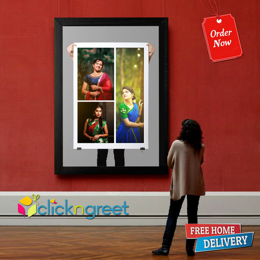 Happy Birthday Collage Photo Frame – Personalized Gift for Birthday Decoration