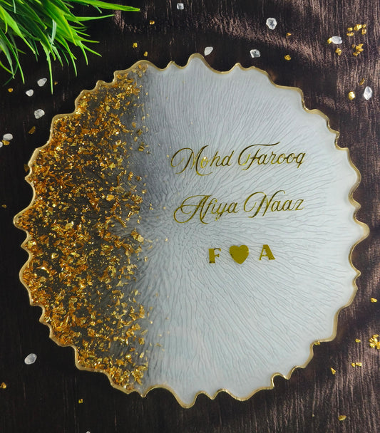 Resin Table Top Frame | 8-Inch with Stand | Personalized Color & Theme