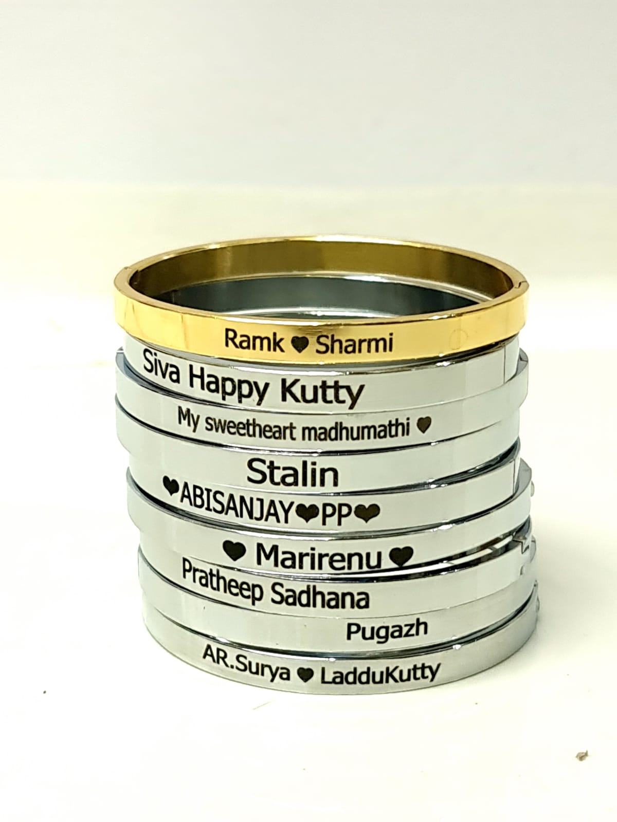 Customized Full Kada | Personalized Engraved Kada Bracelet for Men & Women | Premium Quality