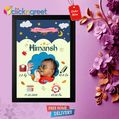 Baby Birth details collection Frame