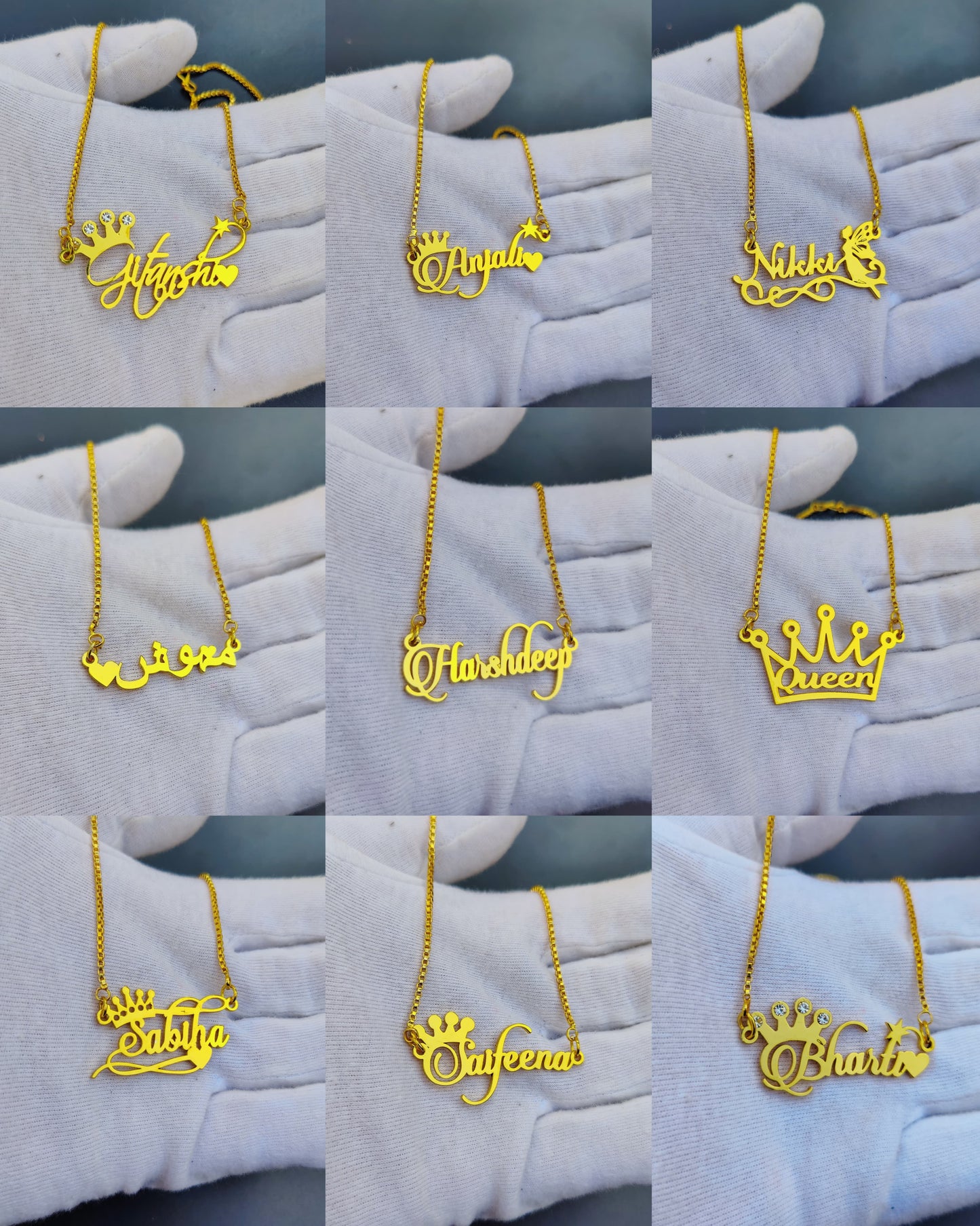 Personalized Name Pendant with Chain/Mangal sutra |  Gift for Women & Girls