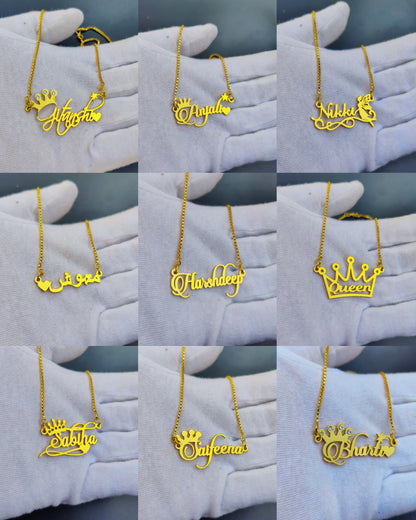 Personalized Name Pendant with Chain/Mangal sutra |  Gift for Women & Girls