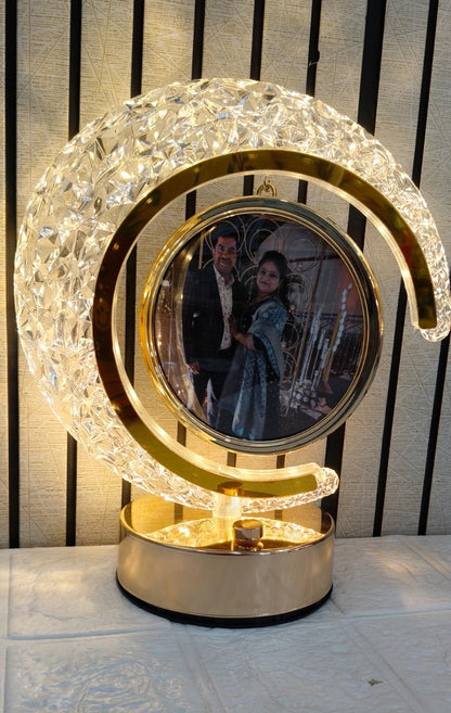 CRYSTAL LED PHOTO FRAME – Personalized 3D Effect Light-Up Frame with 3 Light Modes