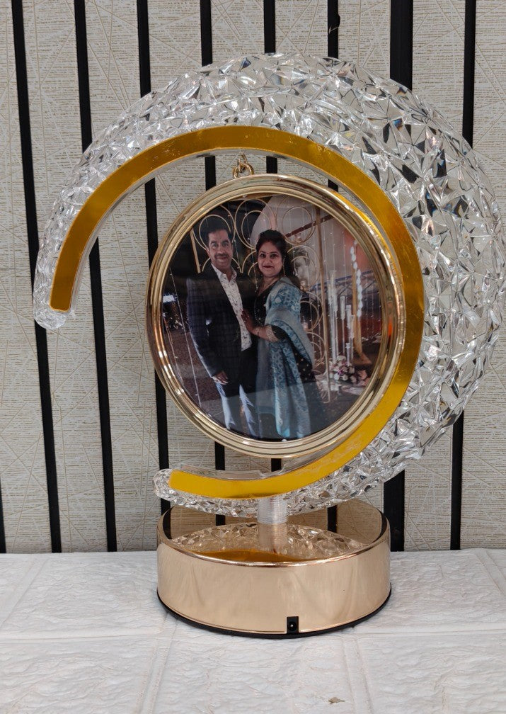 CRYSTAL LED PHOTO FRAME – Personalized 3D Effect Light-Up Frame with 3 Light Modes