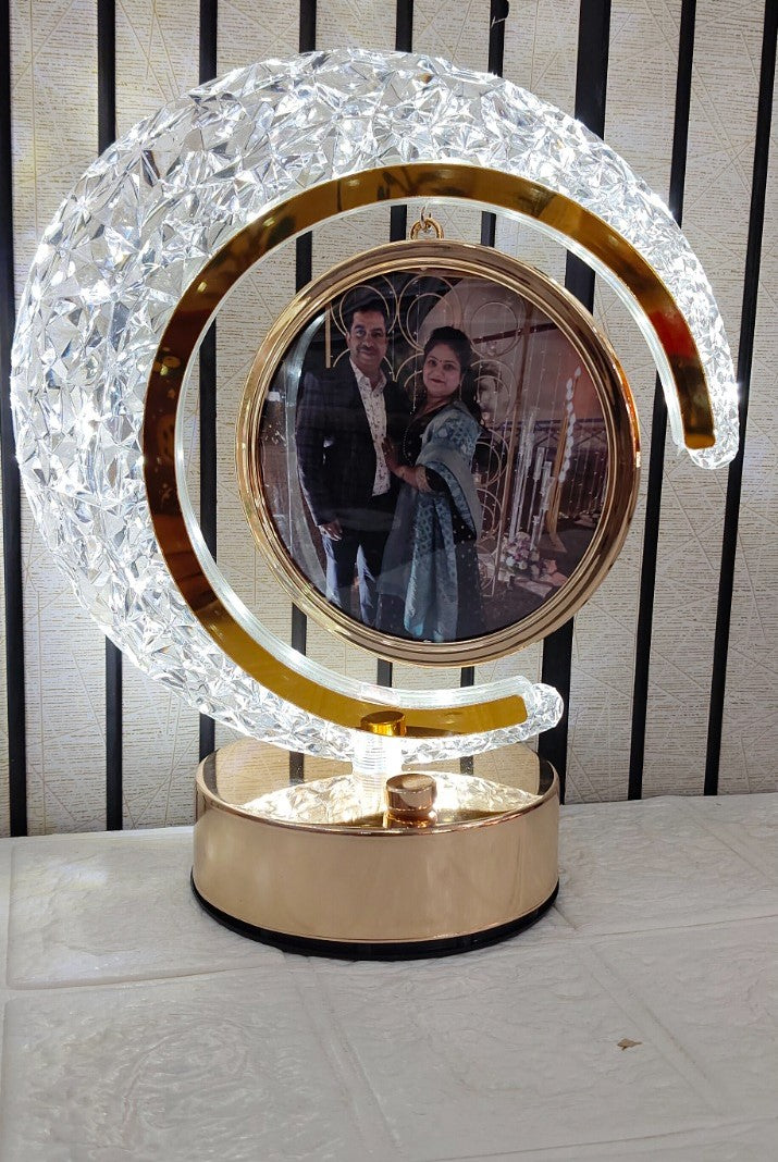 CRYSTAL LED PHOTO FRAME – Personalized 3D Effect Light-Up Frame with 3 Light Modes