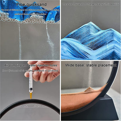 3D Moving Sand Art – Mesmerizing Liquid Motion Sandscape