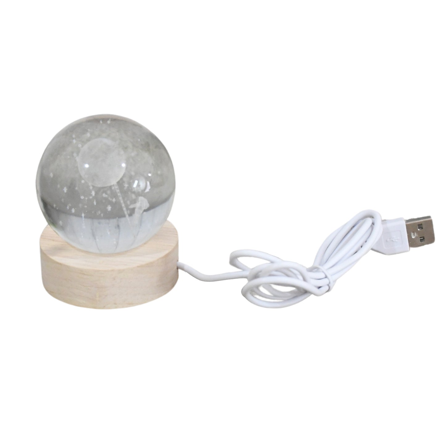 3D Crystal Ball Lamps with Base (1 Pc)