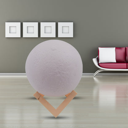 Moon Night Lamp With Plastic Stand Night Lamp For Bedroom