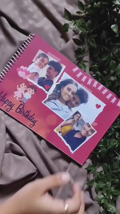 💖 Personalised Spiral Album | Custom A4 Size Memory Book | Choose Any Theme