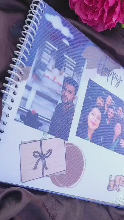 💖 Personalised Spiral Album | Custom A4 Size Memory Book | Choose Any Theme