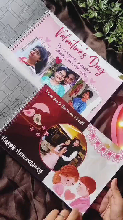 💖 Personalised Spiral Album | Custom A4 Size Memory Book | Choose Any Theme